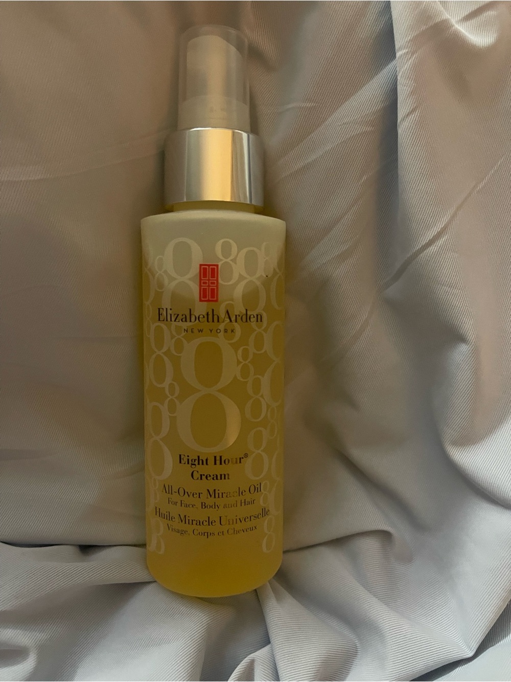 Elizabeth Arden Eight Hour All-Over Miracle Oil – Yellow and Silver Accents